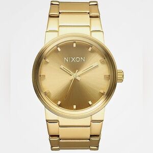 Nixon Cannon Gold Analog Watch